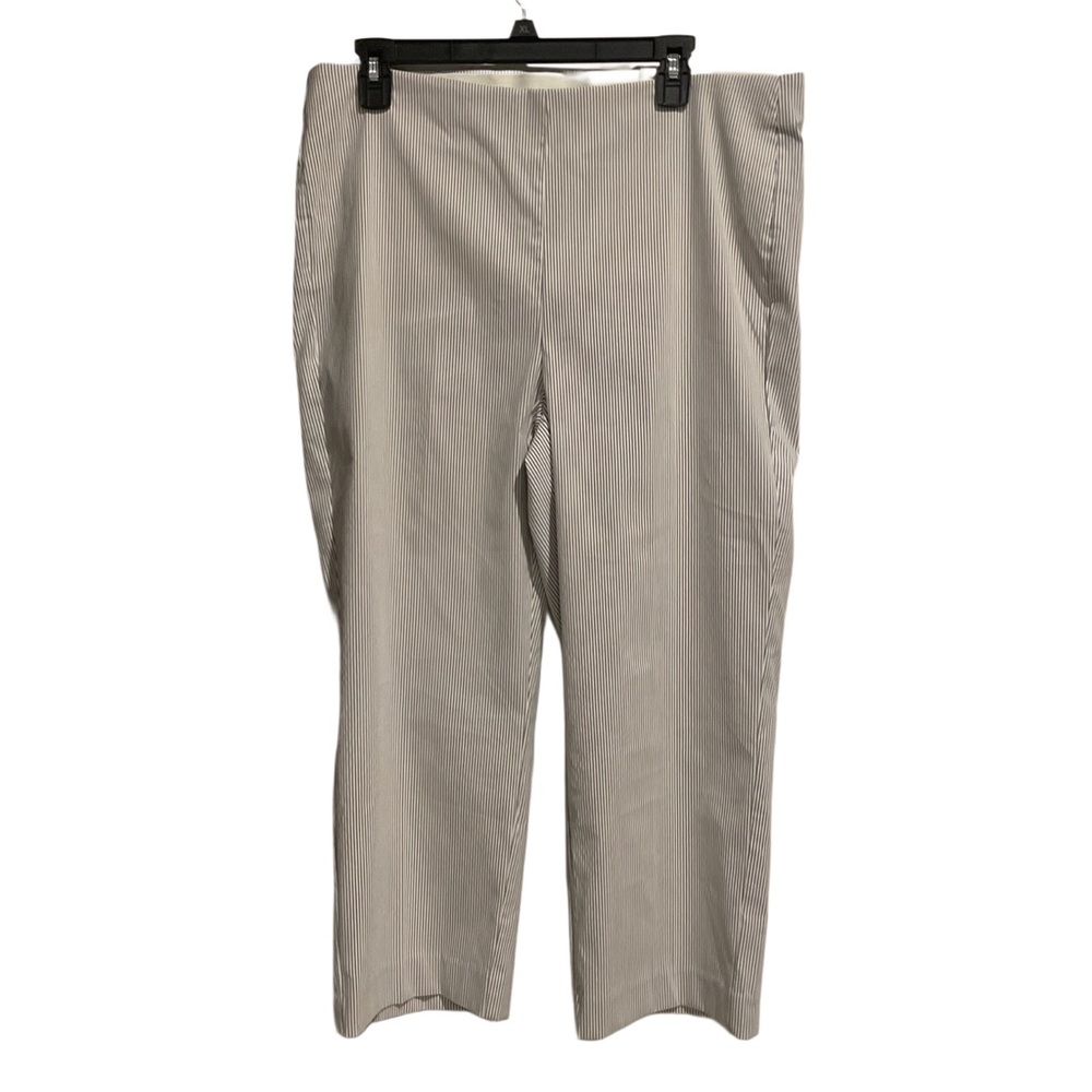 Chico’s So Slimming Juliet Slim Leg Ankle Pants Striped